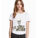 Camiseta Remera Sublimada Blusas Mujer--calavera+gato #2--nuevas s Moda Casual