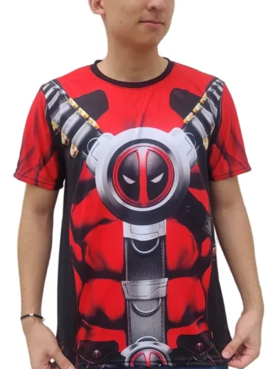Camiseta Remera Sublimada Talla Extra Deadpool