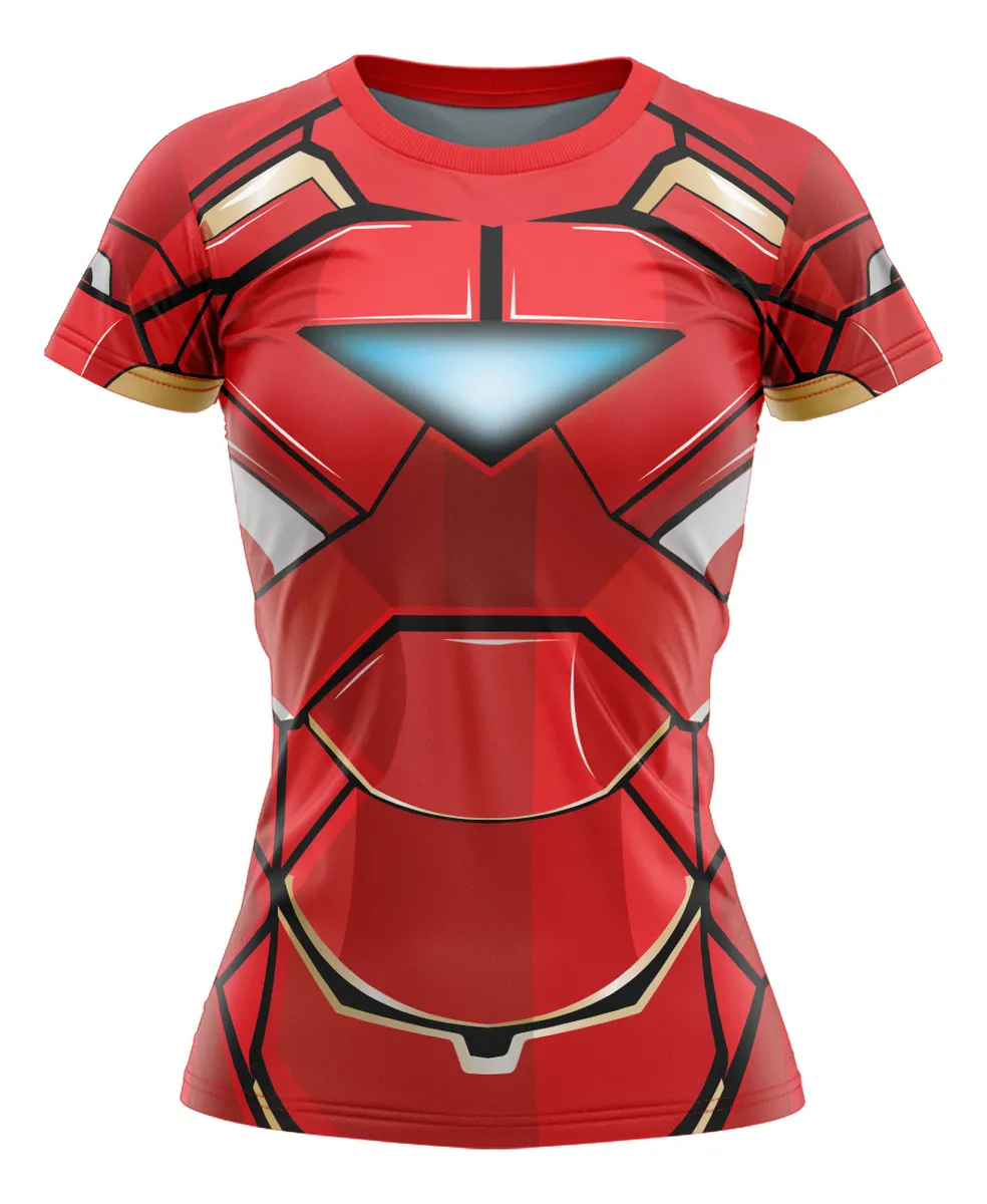 Camiseta Remera Sublimada Ironman Dama Talla Extra