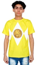 Camiseta Remera Sublimada Power Ranger Amarillo Infantil