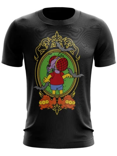 Camiseta Remera Sublimada Tallas Extra Bart Casita Del Horror