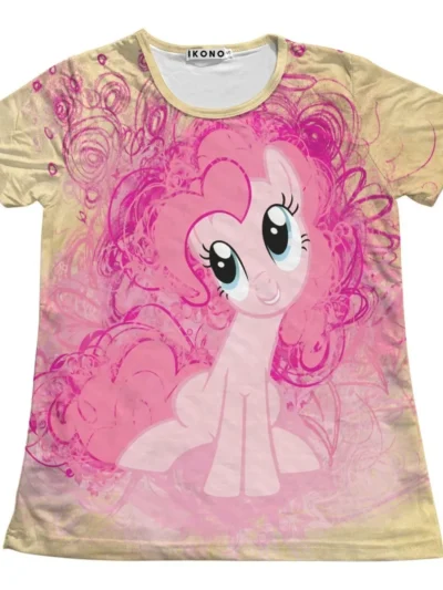 Camiseta Remera Sublimada Niña Unicornio/ Pony/ Serie Diseño Full Print Moda