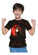 Camiseta Remera Sublimada Niño Naruto Anime Itachi Uchiha 2full Print Spandex