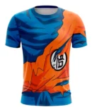 Camiseta Remera Sublimada Talla Extra Goku Traje Roto