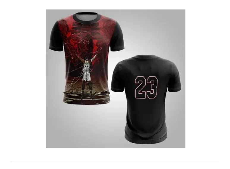 Camiseta Remera Sublimada Michael Tallas Extra