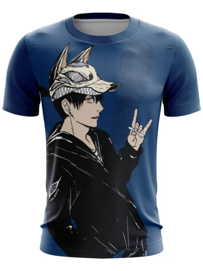 Camiseta Remera Sublimada Chainsaw Man Aki Talla Extra