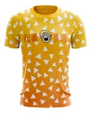 Camiseta Remera Sublimada Kimetsu No Yaiba Zenitsu Talla Extra