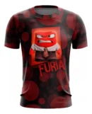 Camiseta Remera Sublimada Infantil Intensamente Furia