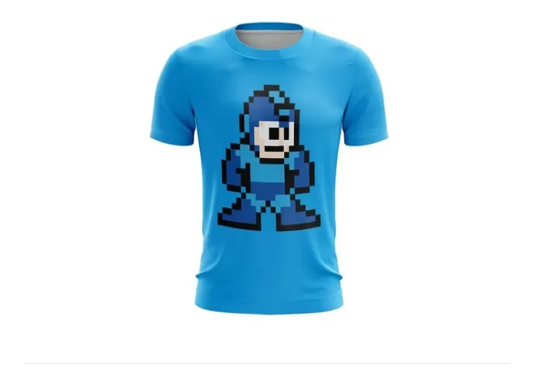 Camiseta Remera Sublimada Megaman Talla Extra