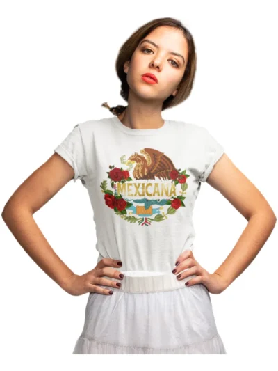 Camiseta Remera Sublimada Blusa Mexicana Viva México, Amor Por México Sublimacion