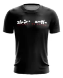 Camiseta Remera Sublimada Attack On Titan Negra Tallas Extra