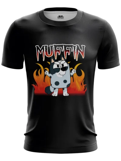 Camiseta Remera Sublimada Talla Extra Muffin Llamas