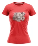 Camiseta Remera Sublimada Dandadan Rojo Corte Dama T. Extra