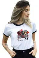 Camiseta Remera Sublimada De Moda Para Dama ***demogorgon Friends***