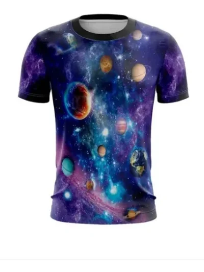 Camiseta Remera Sublimada Espacial Tallas Extra