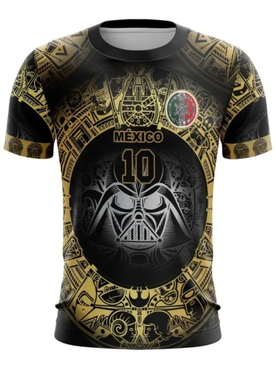 Camiseta Remera Sublimada Seleccion Vader Negra Tallas Extra