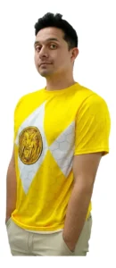 Camiseta Remera Sublimada Power Ranger Amarillo