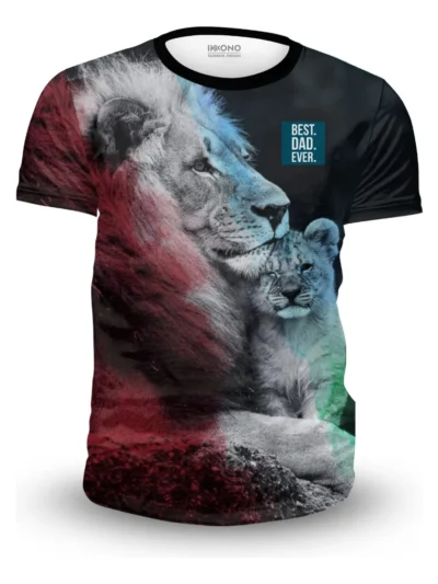 Camiseta Remera Sublimada - Dia Del Padre Leones /regalo Papá Moda Dad