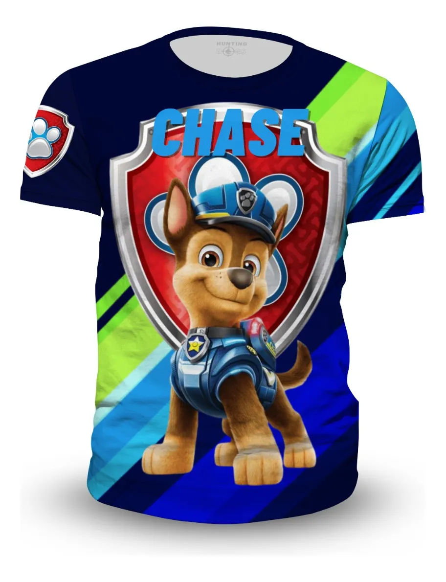 Camiseta Remera Sublimada Niño Mighty Pups Patrulla Ca Spandex Calidad Premium