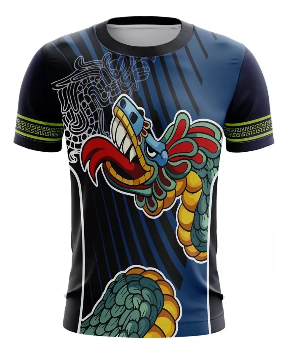Camiseta Remera Sublimada Infantil Quetzalcóatl