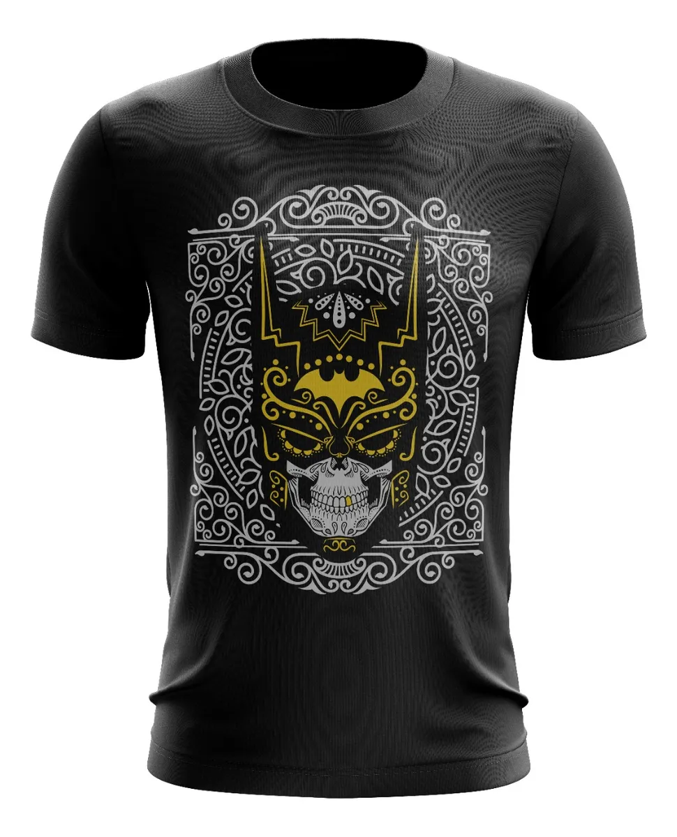 Camiseta Remera Sublimada Tallas Extra Batman Skull