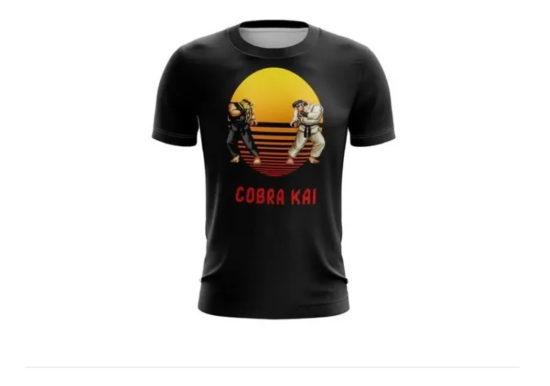 Camiseta Remera Sublimada Cobra Kai Ryu Tallas Extra
