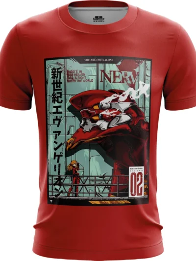 Camiseta Remera Sublimada Talla Extra Anime Evangelion Eva 02