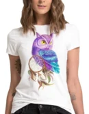 Camiseta Remera Sublimada Blusa Buho Owl Atrapasueños Estampado Moda Mujer