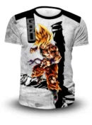 Camiseta Remera Sublimada De Niño Goku Anime Dragon/ball Spandex Full Print