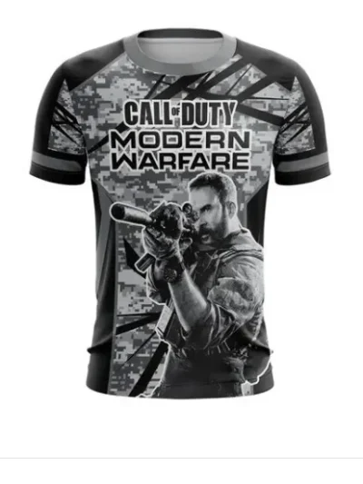 Camiseta Remera Sublimada Call Of Duty Modern Warfare Infantil