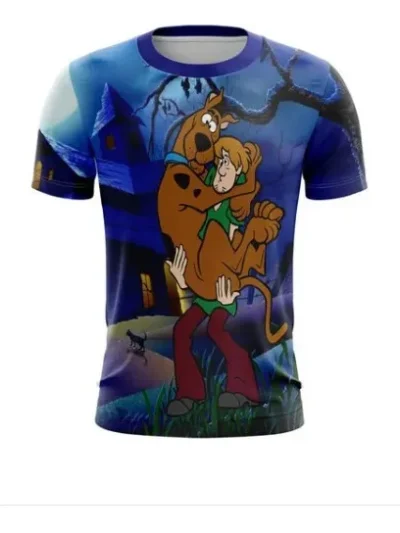 Camiseta Remera Sublimada Scooby Doo Tallas Extra