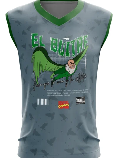 Camiseta Remera Sublimada Sin Manga Talla Extra El Buitre