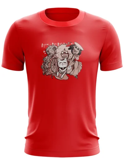 Camiseta Remera Sublimada Sublimad Dandadan Rojo Infantil