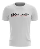 Camiseta Remera Sublimada Talla Extra Attack On Titan Blanca