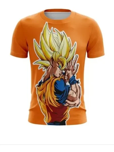 Camiseta Remera Sublimada Goku Teletransportacion Infantil