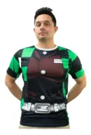 Camiseta Remera Sublimada Talla Extra Tanjiro Traje
