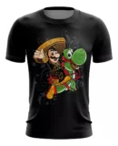 Camiseta Remera Sublimada Mario Bros Charro