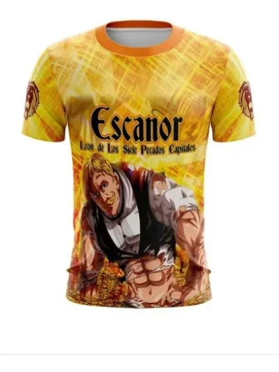 Camiseta Remera Sublimada Escanor (nanatsu No Taizai) Infantil