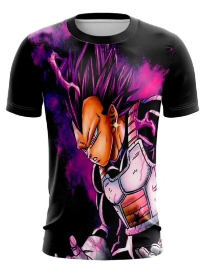 Camiseta Remera Sublimada Infantil Vegeta Mega