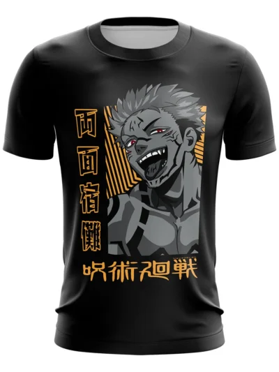 Camiseta Remera Sublimada Infantil Sukuna Evil