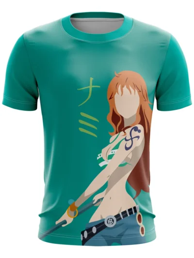 Camiseta Remera Sublimada Talla Extra Mugiwaras Nami