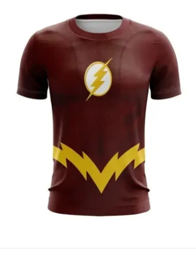 Camiseta Remera Sublimada Flash Infantil
