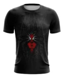 Camiseta Remera Sublimada Spiderman Negro