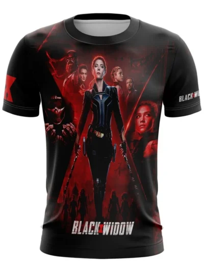 Camiseta Remera Sublimada Black Widow