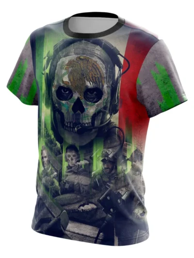Camiseta Remera Sublimada Infantil Cod Modern Warfare 2