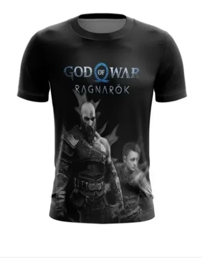 Camiseta Remera Sublimada God Of War Ragnarok 2 Tallas Extra