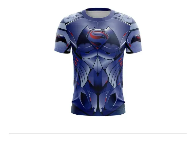 Camiseta Remera Sublimada Batman Vs Superman Talla Extra