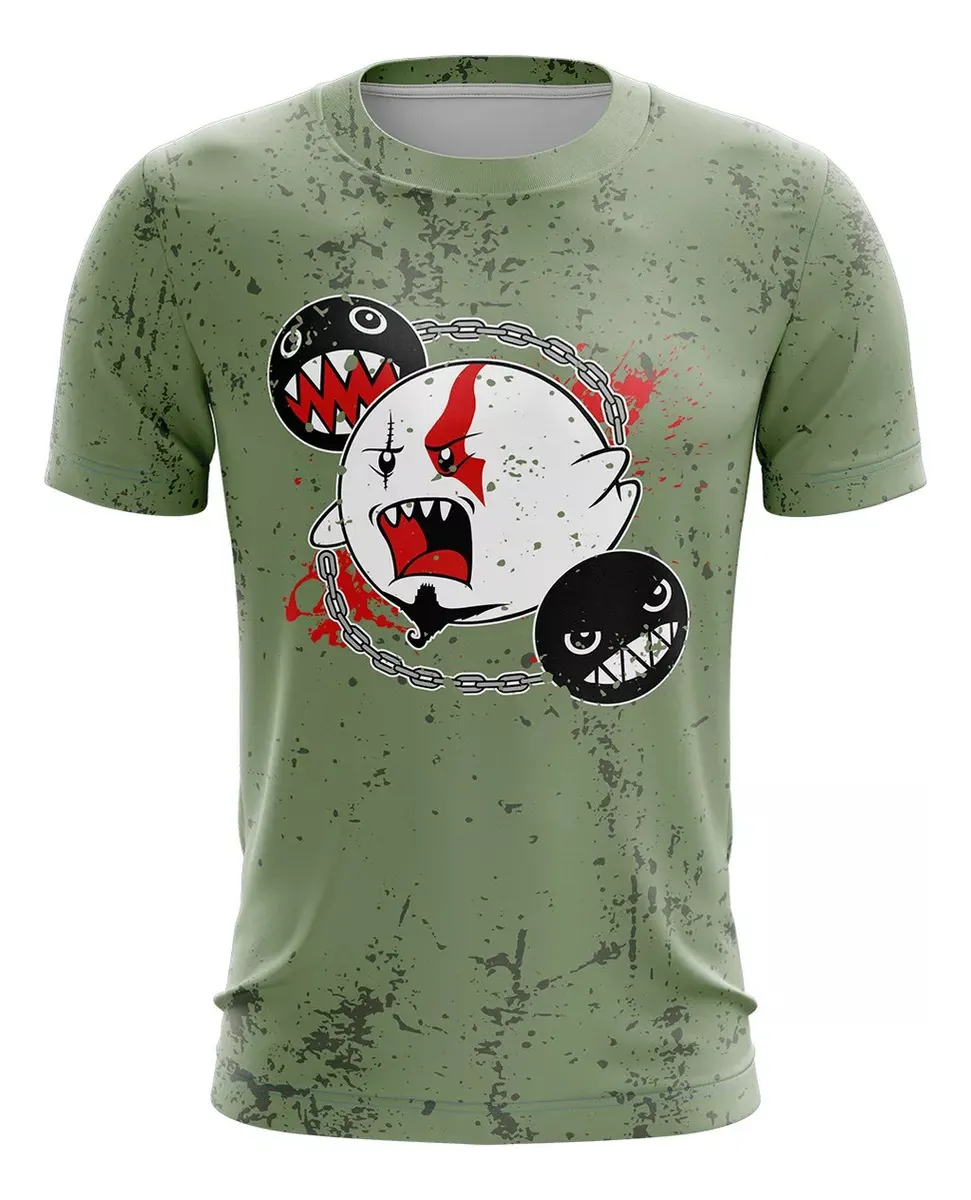 Camiseta Remera Sublimada Infantil Boo Kratos