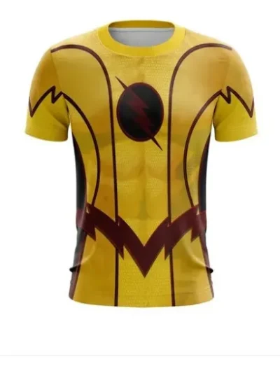 Camiseta Remera Sublimada Flash Reverso Infantil