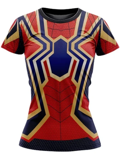 Camiseta Remera Sublimada Ironspider Película Corte Dama